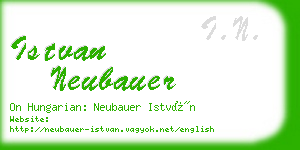 istvan neubauer business card
